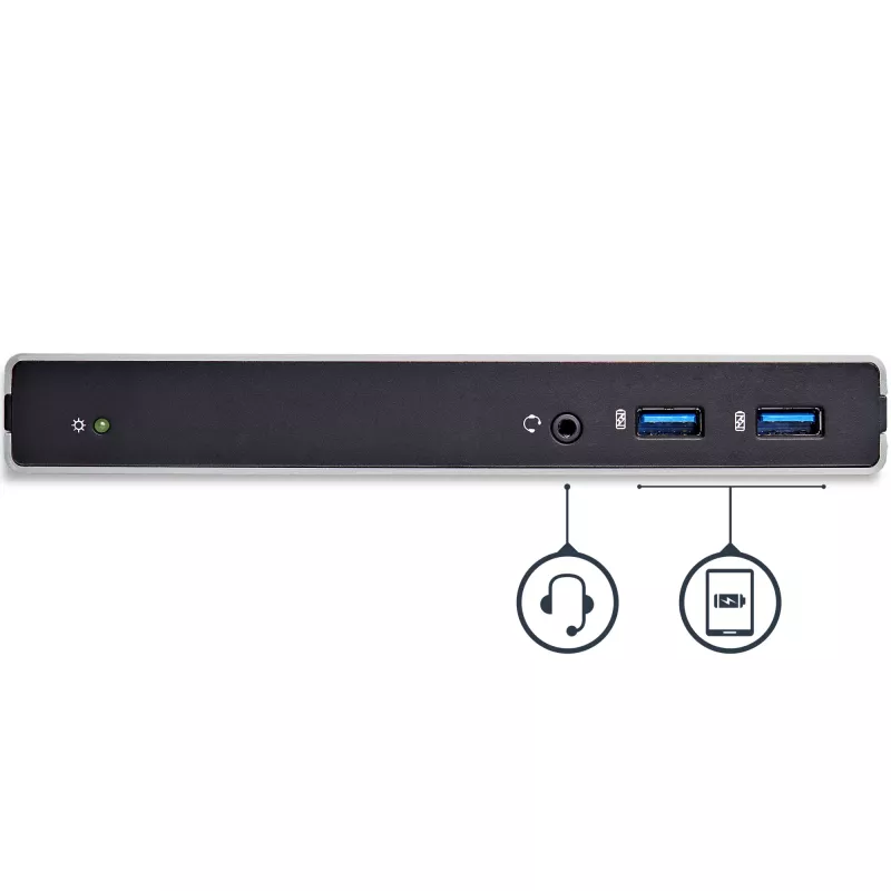 StarTech.com Docking station USB 3.0 para doble monitor con DVI y soporte vertical