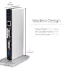 StarTech.com Docking station USB 3.0 para doble monitor con DVI y soporte vertical
