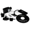 StarTech.com Hub USB 3.0 portátil de 3 puertos con Gigabit Ethernet - Aluminio con cable integrado~Hub USB 3.0 portátil de 3 puertos con Gigabit Ethernet - 5 Gbit/s - Aluminio con cable integrado