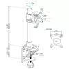 StarTech.com Soporte de mesa para monitor único – altura ajustable – acero – para pantallas de hasta 34