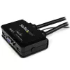 StarTech.com Switch KVM de cables USB VGA de 2 puertos – alimentado por USB con conmutador remoto