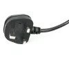 StarTech.com Cable de alimentación para portátil UK de 3ft (1m), BS 1363 a C7, 2,5A 250V, 18AWG, negro, cable de repuesto para portátil UK, cable de alimentación de impresora, cable de carga de portátil CA, cable de fuente de alimentación de portátil