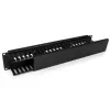 StarTech.com Canaleta de gestión de cables horizontal de 2U para rack de servidor con tapa – Placa de canaleta de cables para rack de red de 19