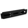 StarTech.com Canaleta de gestión de cables horizontal de 2U para rack de servidor con tapa – Placa de canaleta de cables para rack de red de 19