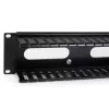 StarTech.com Canaleta de gestión de cables horizontal de 2U para rack de servidor con tapa – Placa de canaleta de cables para rack de red de 19
