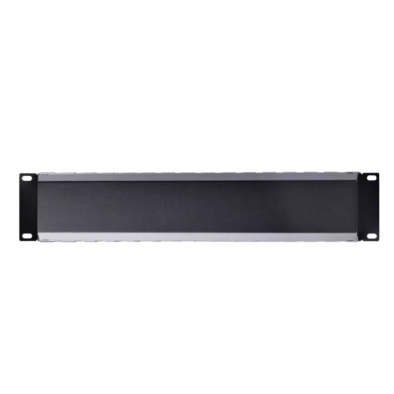 StarTech.com Canaleta de gestión de cables horizontal de 2U para rack de servidor con tapa – Placa de canaleta de cables para rack de red de 19