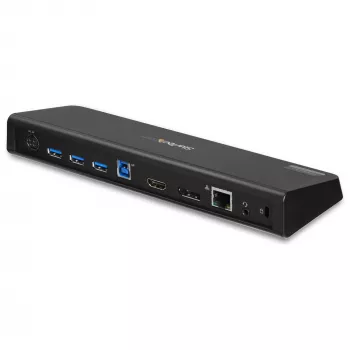 StarTech.com Docking station USB 3.0 para doble monitor con HDMI y DisplayPort 4K – USB 3.0 a 4x USB-A, Ethernet, HDMI y DP – Docking station universal USB Type-A para portátil Mac y Windows