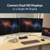 StarTech.com Docking station USB 3.0 para doble monitor con HDMI y DisplayPort 4K – USB 3.0 a 4x USB-A, Ethernet, HDMI y DP – Docking station universal USB Type-A para portátil Mac y Windows