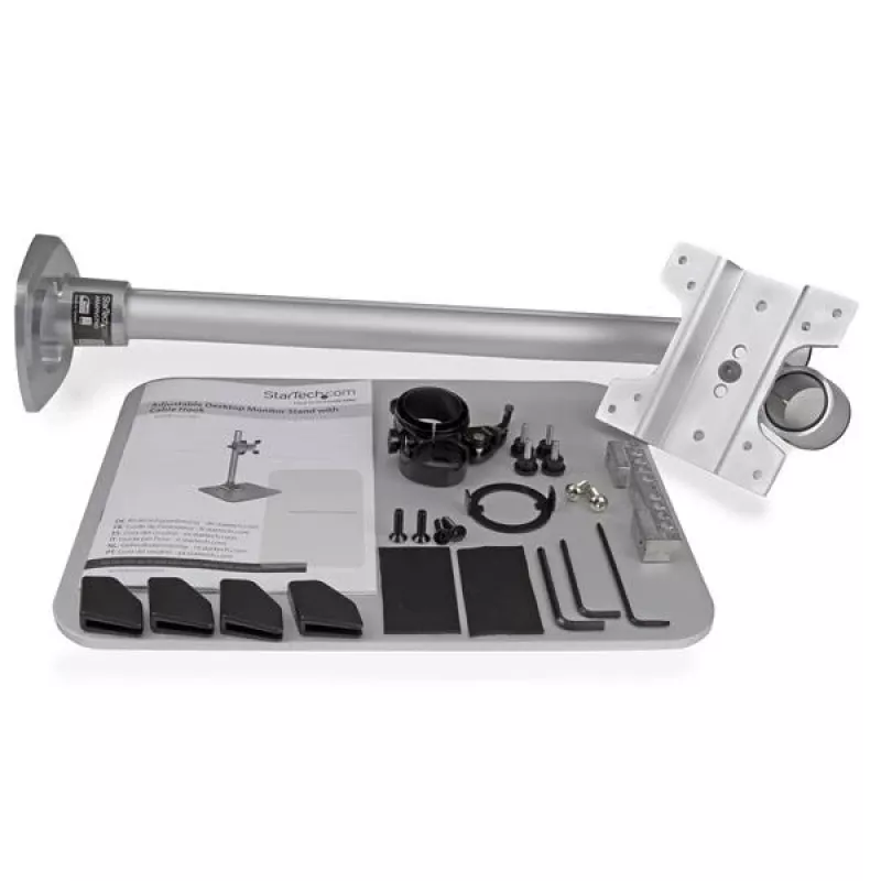 StarTech.com Soporte para monitor único - Ajustable - Acero - Plata