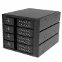 StarTech.com Backplane de rack móvil hot-swap tray-less de aluminio de 4 bahías para SAS II/SATA III de 3,5