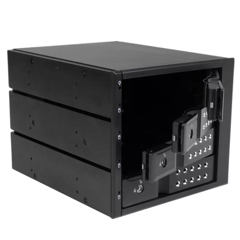 StarTech.com Backplane de rack móvil hot-swap tray-less de aluminio de 4 bahías para SAS II/SATA III de 3,5