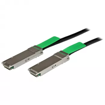 StarTech.com Cable Twinax Direct-Attach QSFP+ compatible con MSA – 2 m (6,6 ft)~Cable Twinax Direct Attach Breakout QSFP+ a QSFP+ de 2m 40G compatible MSA Uncoded – DAC de cobre QSFP+ 40 GbE 40 Gbps módulo transceptor pasivo de bajo consumo DAC