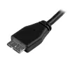StarTech.com Cable Micro USB 3.0 delgado - M/M - 3m (10ft), 3 m, USB A, Micro-USB B, USB 3.2 Gen 1 (3.1 Gen 1), Macho/Macho, negro