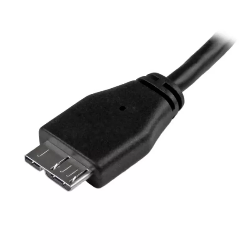 StarTech.com Cable Micro USB 3.0 delgado - M/M - 3m (10ft), 3 m, USB A, Micro-USB B, USB 3.2 Gen 1 (3.1 Gen 1), Macho/Macho, negro