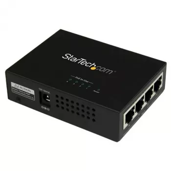 StarTech.com Midspan Gigabit de 4 puertos – Inyector PoE+ – 802.3at/af