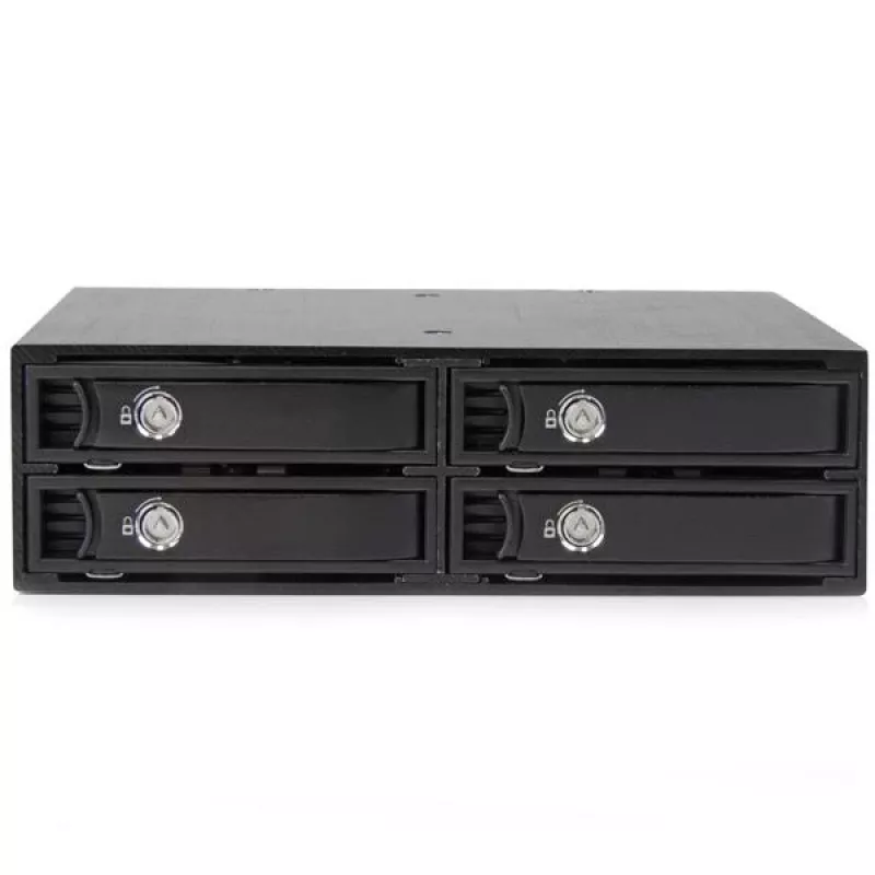 StarTech.com backplane de bahía extraíble de 4 bahías para unidades SATA/SAS de 2,5