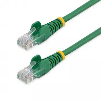 StarTech.com cable de red Cat5e con conectores RJ45 sin protección de lengüeta – 1 m, verde