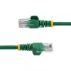 StarTech.com cable de red Cat5e con conectores RJ45 sin protección de lengüeta – 1 m, verde