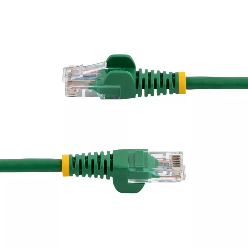 StarTech.com cable de red Cat5e con conectores RJ45 sin protección de lengüeta – 1 m, verde