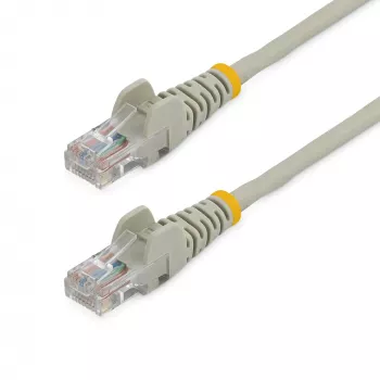 StarTech.com cable de red Cat5e con conectores RJ45 sin lengüeta – 3 m, gris