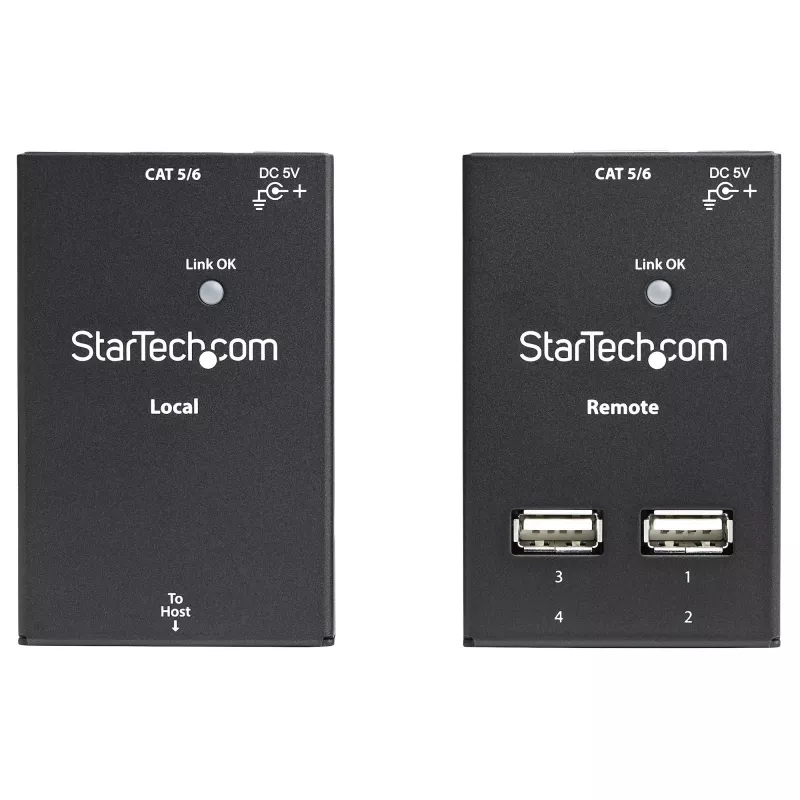 StarTech.com extensor USB 2.0 de 4 puertos sobre Cat5 o Cat6 – 130 ft (40 m)