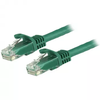 StarTech.com cable Ethernet CAT6 de 7 m – verde, cable Gigabit Ethernet CAT 6 – 250 MHz 100 W PoE RJ45 UTP de red/parcheo sin lengüeta con alivio de tensión, probado individualmente