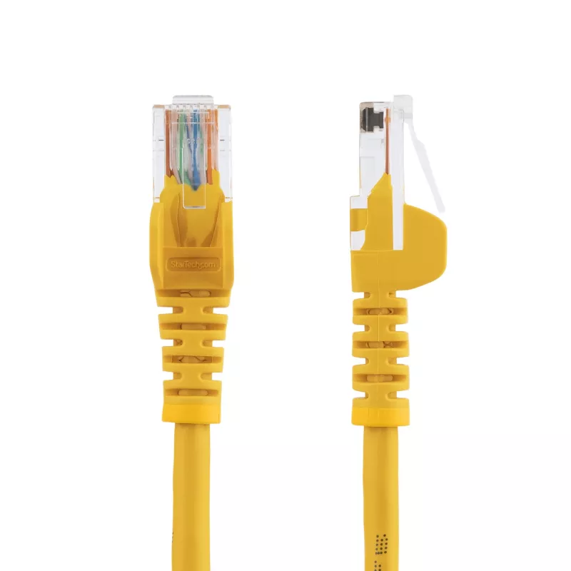 StarTech.com cable de red Cat5e con conectores RJ45 snagless – 3 m, amarillo