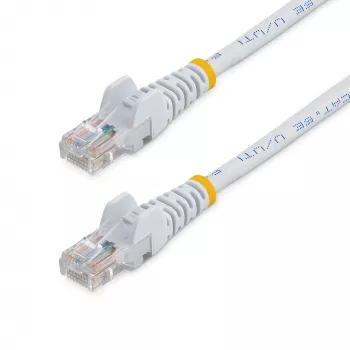 StarTech.com cable de red Cat5e con conectores RJ45 sin protección de lengüeta – 2 m, blanco