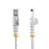 StarTech.com cable de red Cat5e con conectores RJ45 sin protección de lengüeta – 2 m, blanco