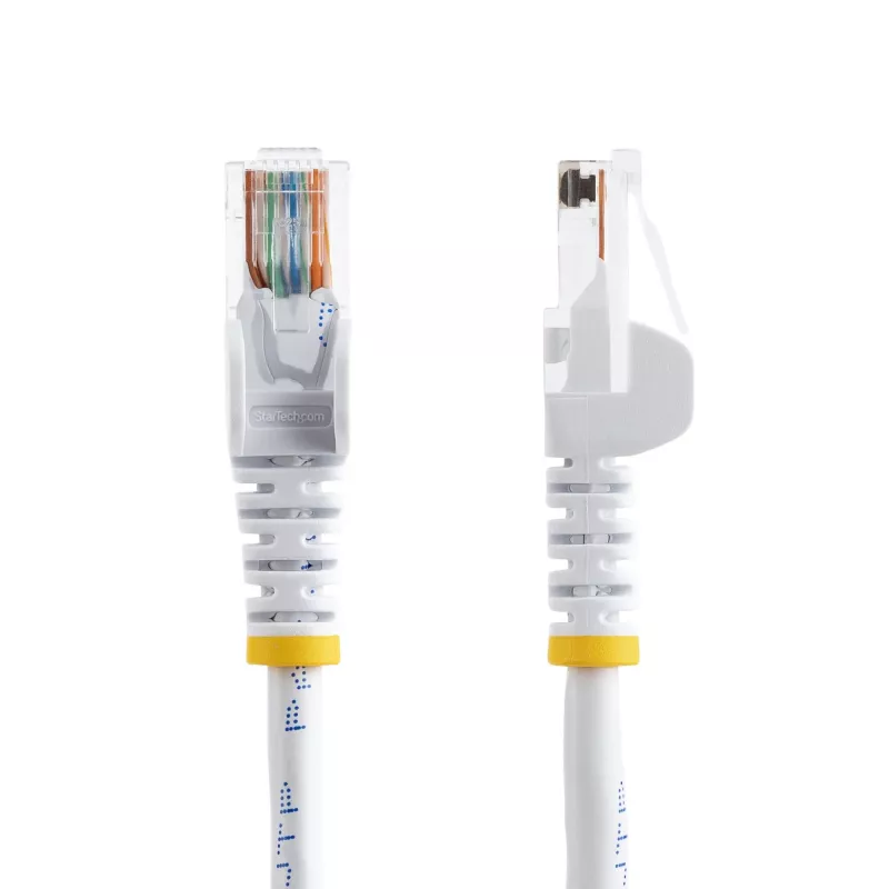 StarTech.com cable de red Cat5e con conectores RJ45 sin protección de lengüeta – 2 m, blanco