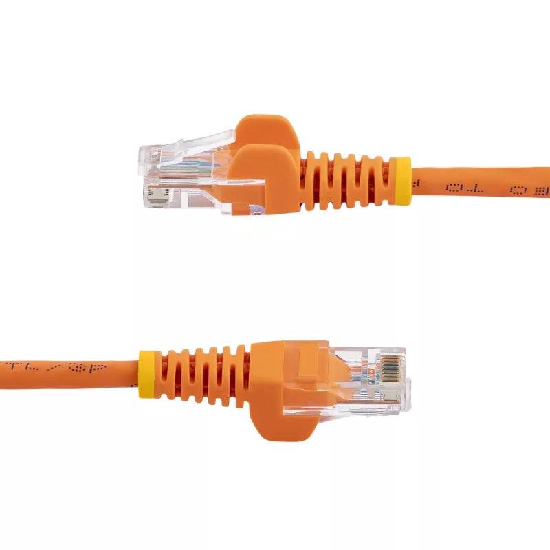 StarTech.com cable de red Cat5e con conectores RJ45 sin protección de lengüeta – 1 m, naranja