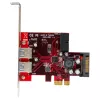 StarTech.com tarjeta PCI Express USB 3.0 de 4 puertos – 2 externos y 2 internos – alimentación SATA – compatibilidad UASP – 2 conectores internos (IDC) estilo cabecera de placa base