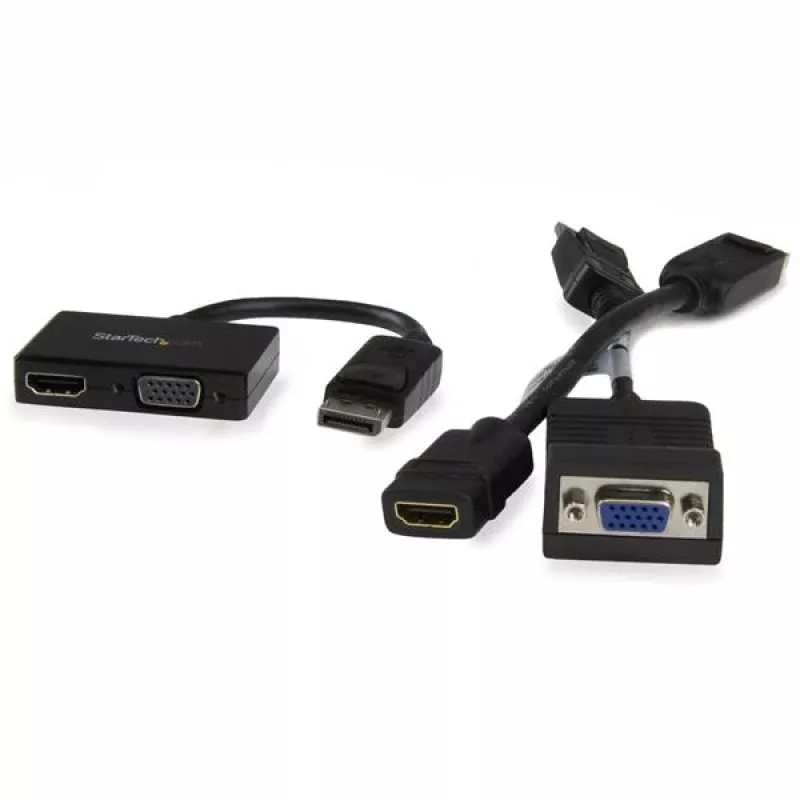 StarTech.com adaptador A/V de viaje: DisplayPort a HDMI o VGA 2 en 1
