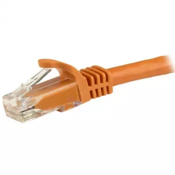 StarTech.com Cable Ethernet CAT6 de 1 m - Naranja Cable Ethernet Gigabit CAT 6 - 250M 100W PoE RJ45 UTP de red/parcheo con protección de lengüeta y alivio de tensión, probado individualmente
