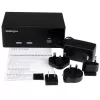 StarTech.com conmutador KVM de 2 puertos con doble VGA – USB 2.0, 1920 x 1200 píxeles, Full HD, 18 W, negro