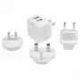 StarTech.com cargador de pared USB de doble puerto – viaje internacional – 17 W/3,4 A – blanco