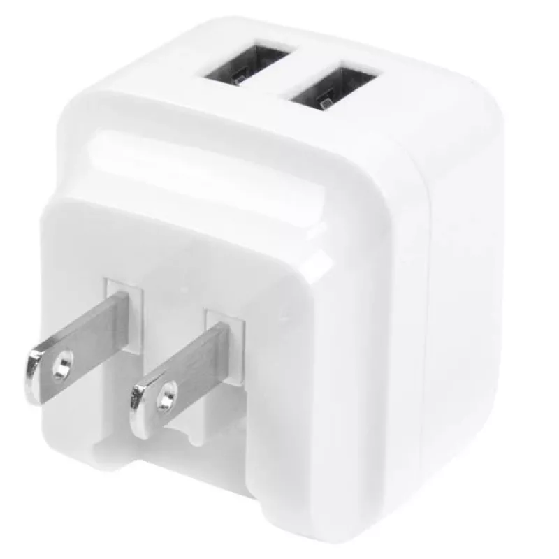 StarTech.com cargador de pared USB de doble puerto – viaje internacional – 17 W/3,4 A – blanco