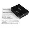 StarTech.com extensor PoE+ Gigabit de 1 puerto – 802.3at y 802.3af – 100 m