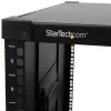 StarTech.com rack de servidor móvil de estructura abierta de 4 postes 9U, rack de red de cuatro postes con ruedas, rack de 19