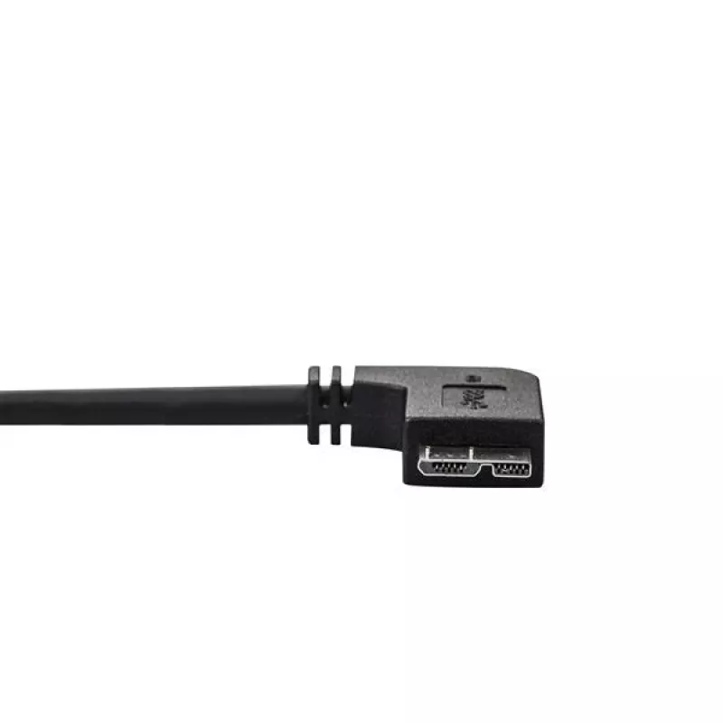 StarTech.com cable Micro USB 3.0 delgado – M/M – Micro-USB en ángulo izquierdo – 0,5 m (20