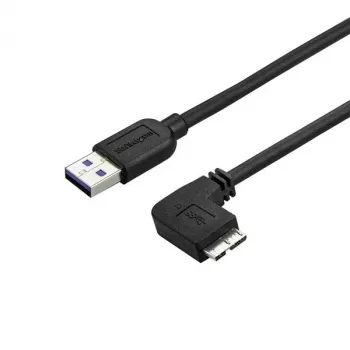 StarTech.com cable Micro-USB 3.0 delgado – M/M – Micro-USB en ángulo recto – 0,5 m (20