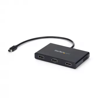 StarTech.com adaptador multipantalla de 3 puertos – Mini DisplayPort a HDMI MST Hub – triple 1080p o doble 4K 30Hz – divisor de vídeo para modo de escritorio extendido solo en Windows – mDP 1.2 a 3x HDMI