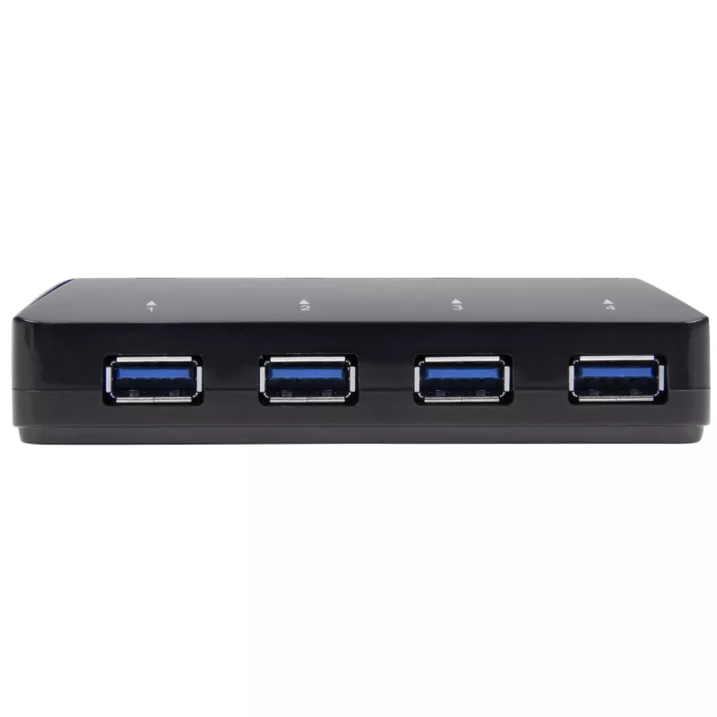 StarTech.com Hub USB 3.0 de 4 puertos más puerto de carga dedicado - 1 puerto de 2,4A~Hub USB 3.0 de 4 puertos (5Gbps) más puerto de carga dedicado - 1 puerto de 2,4A