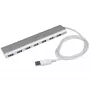 StarTech.com hub USB de 7 puertos, USB A a 7 puertos USB-A, USB 5 Gbps, diseño robusto, alimentación por bus o propia, expansión de hub USB 3.0 portátil para portátil con fuente de alimentación