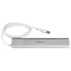 StarTech.com hub USB de 7 puertos, USB A a 7 puertos USB-A, USB 5 Gbps, diseño robusto, alimentación por bus o propia, expansión de hub USB 3.0 portátil para portátil con fuente de alimentación