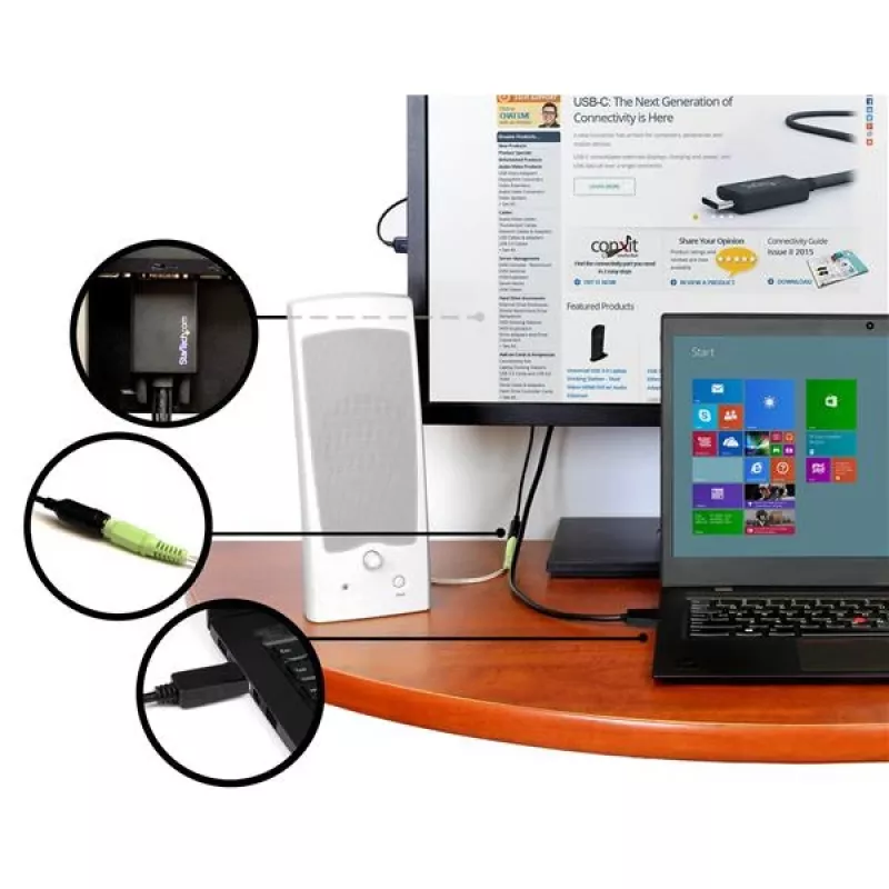 StarTech.com cable adaptador DisplayPort a VGA con audio – 6 pies (2 m)