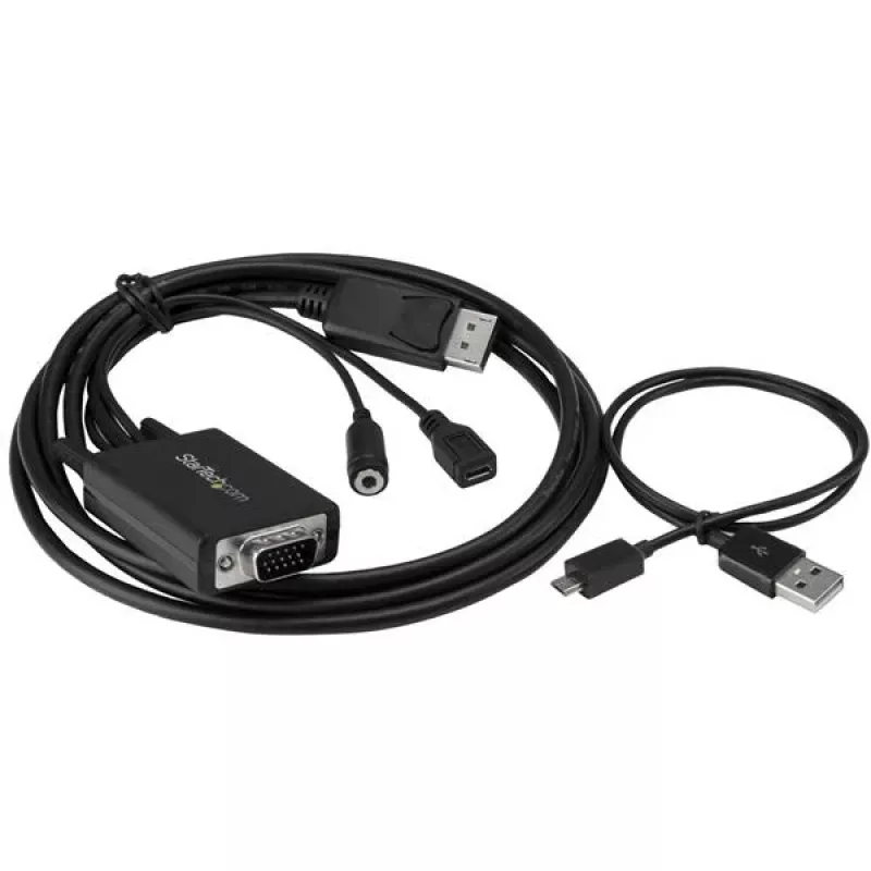 StarTech.com cable adaptador DisplayPort a VGA con audio – 6 pies (2 m)