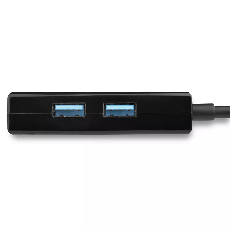 StarTech.com Adaptador USB a Ethernet, convertidor de LAN USB 3.0 a Gigabit Ethernet 10/100/1000 para portátiles, cable fijo de 11,8