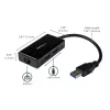 StarTech.com Adaptador USB a Ethernet, convertidor de LAN USB 3.0 a Gigabit Ethernet 10/100/1000 para portátiles, cable fijo de 11,8