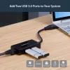 StarTech.com Adaptador USB a Ethernet, convertidor de LAN USB 3.0 a Gigabit Ethernet 10/100/1000 para portátiles, cable fijo de 11,8